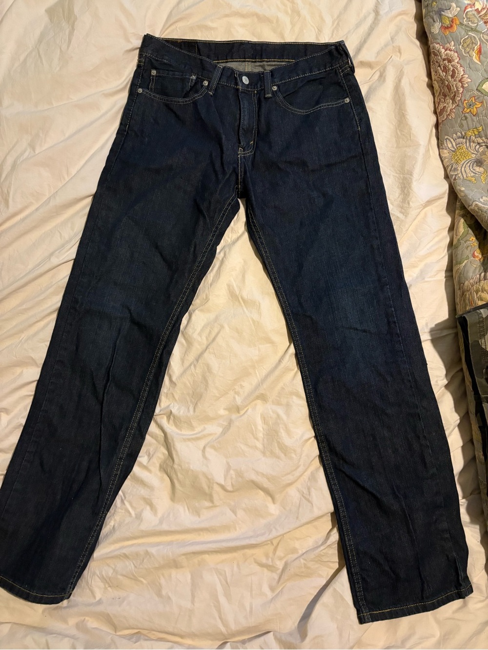 Levi's Men's Dark Blue Straight Jeans